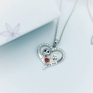 Night Before Christmas I Love You Forever Heart CZ Necklace